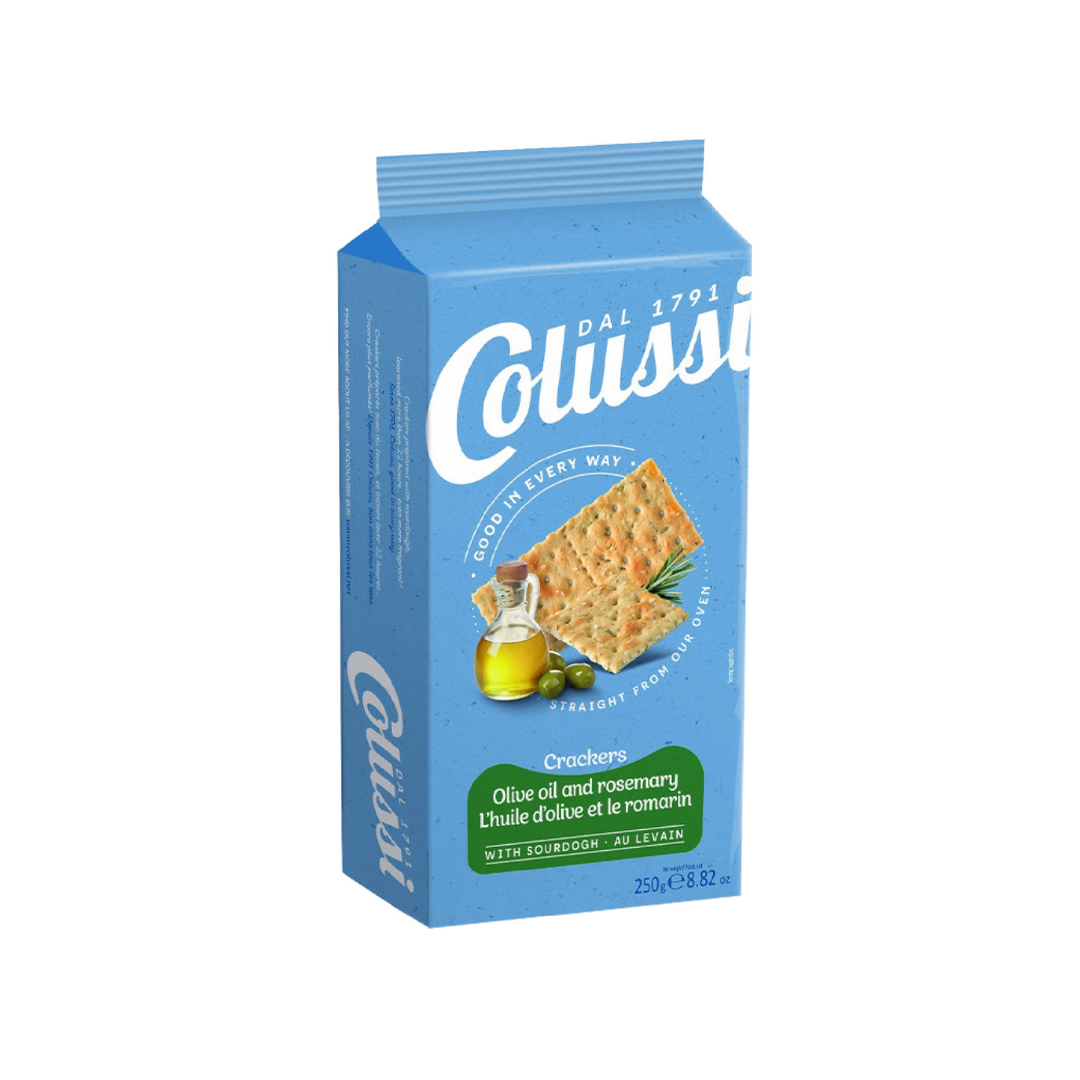 Bánh cracker Colussi Lá Hương Thảo & Dầu Oliu 250G