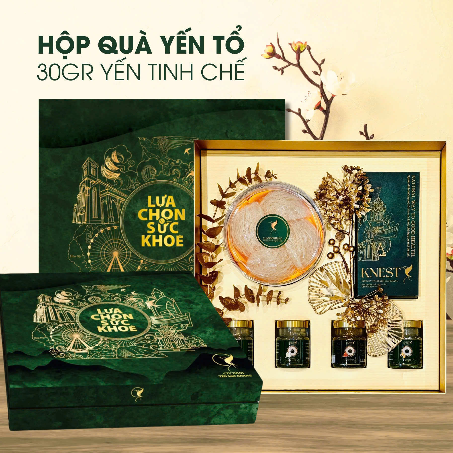 Hộp quà Yến tổ - 30 Gram Yến tinh chế