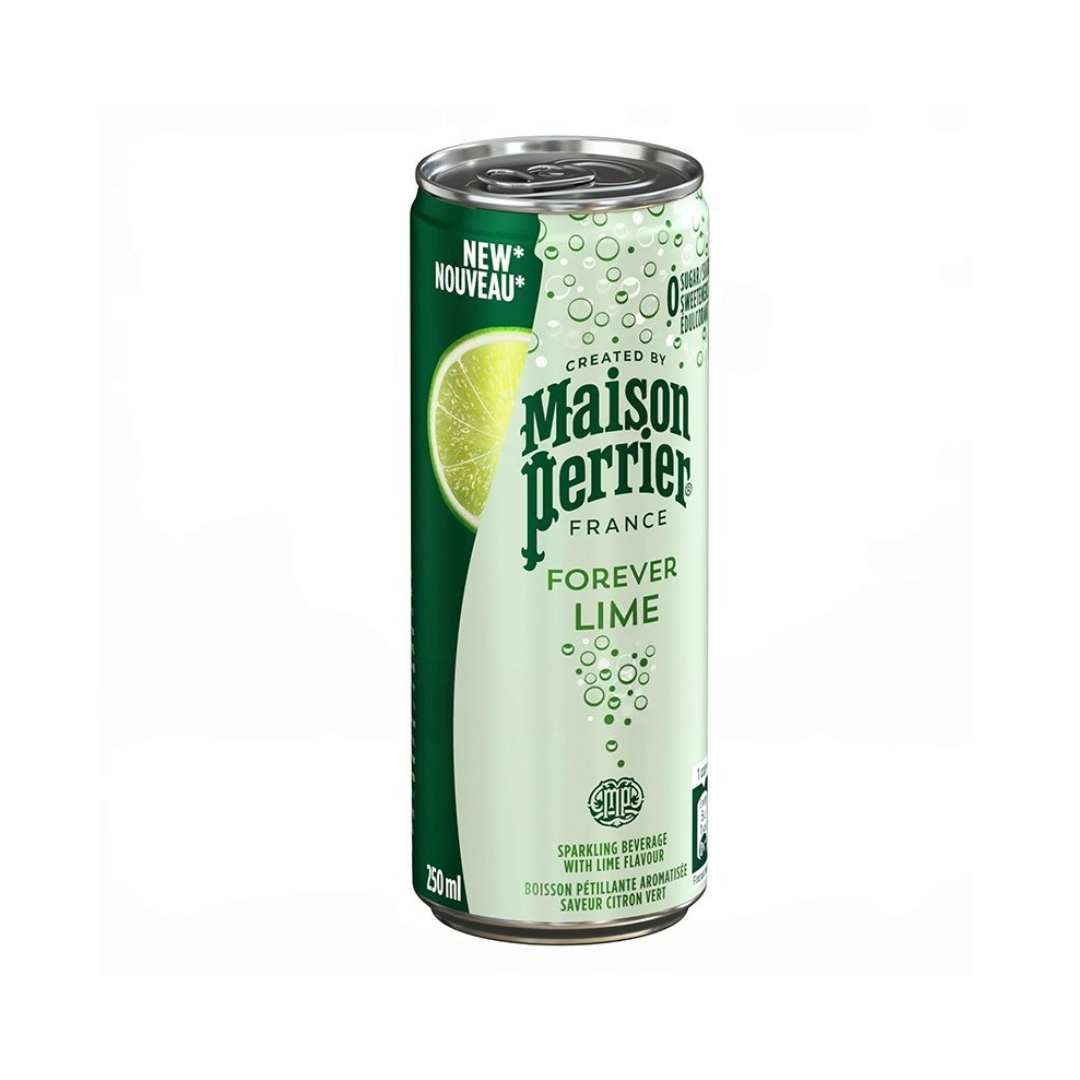 Nước Giải Khát Có Ga Maison Perrier Forever Hương Chanh Xanh - Lon 250Ml