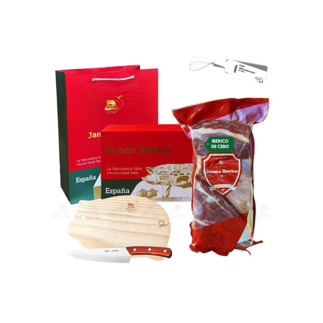Hộp Quà Iberico Cebo Trước Muối 24 Tháng 1Kg