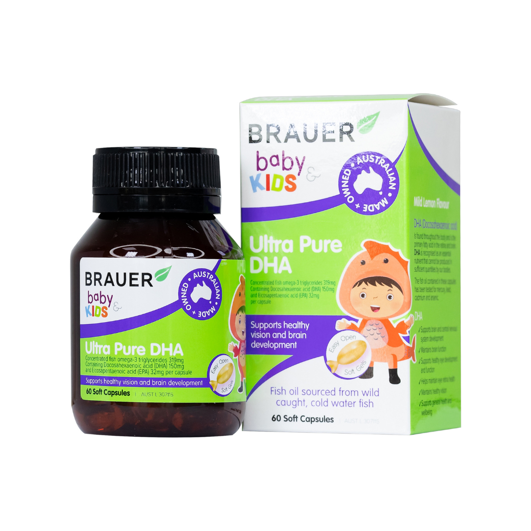 Thực phẩm bảo vệ sức khỏe BRAUER BABY & KIDS ULTRA PURE DHA