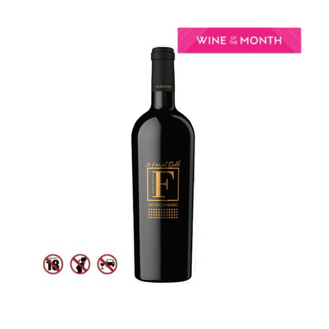 Rượu vang đỏ F Negroamaro Limited Edition 24Karat Gold 15% 750ml.