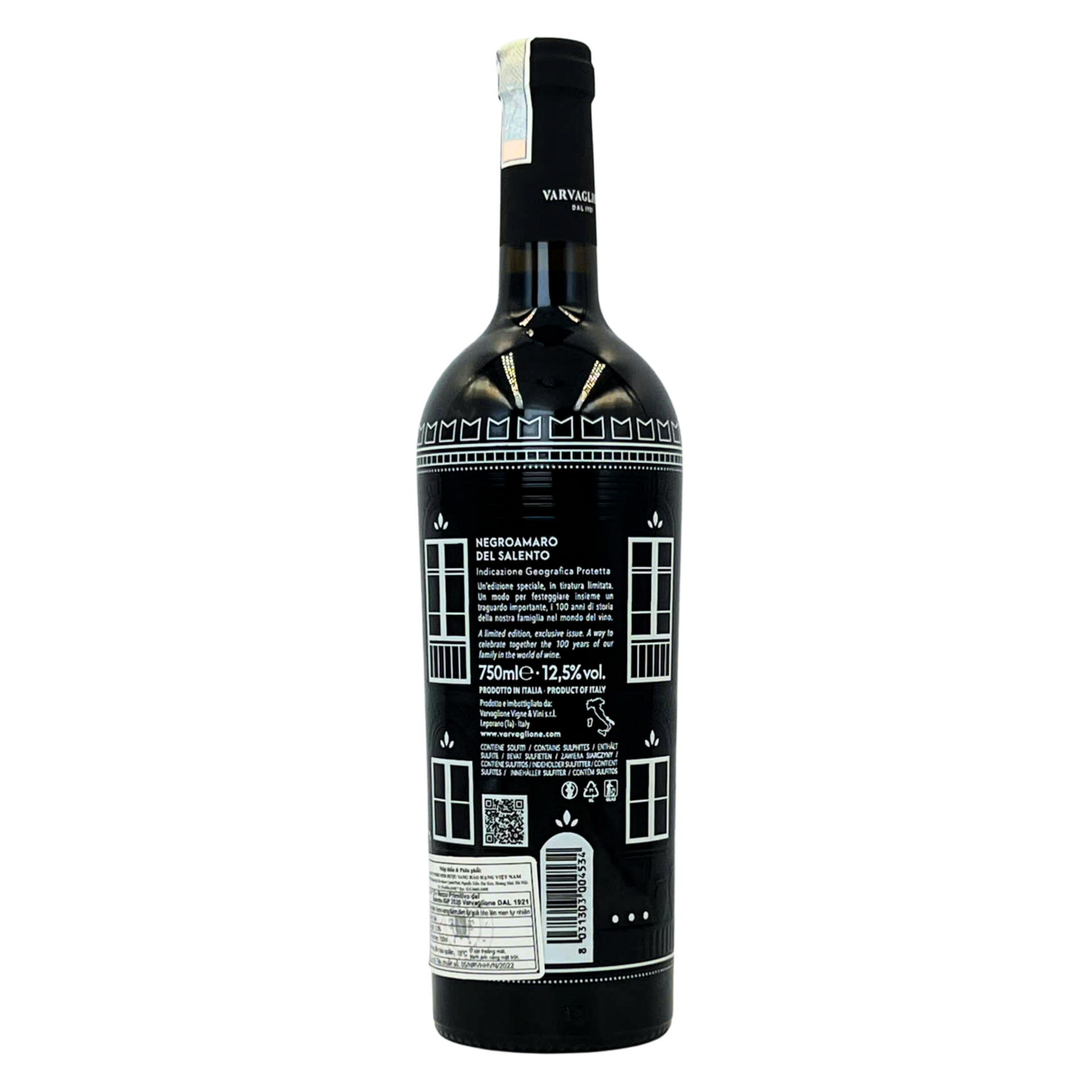 Rượu vang 12 e Mezzo Negroamaro del Salento Masseria