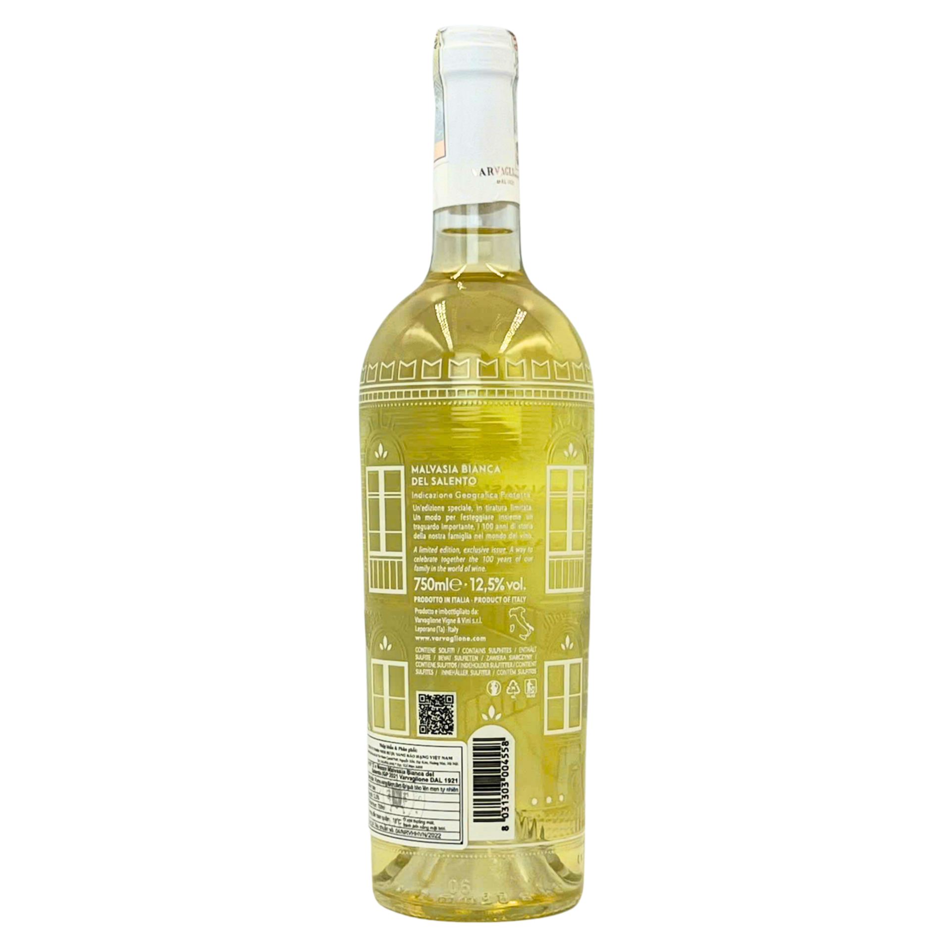 Rượu vang 12 e Mezzo Malvasia Bianca del Salento Masseria