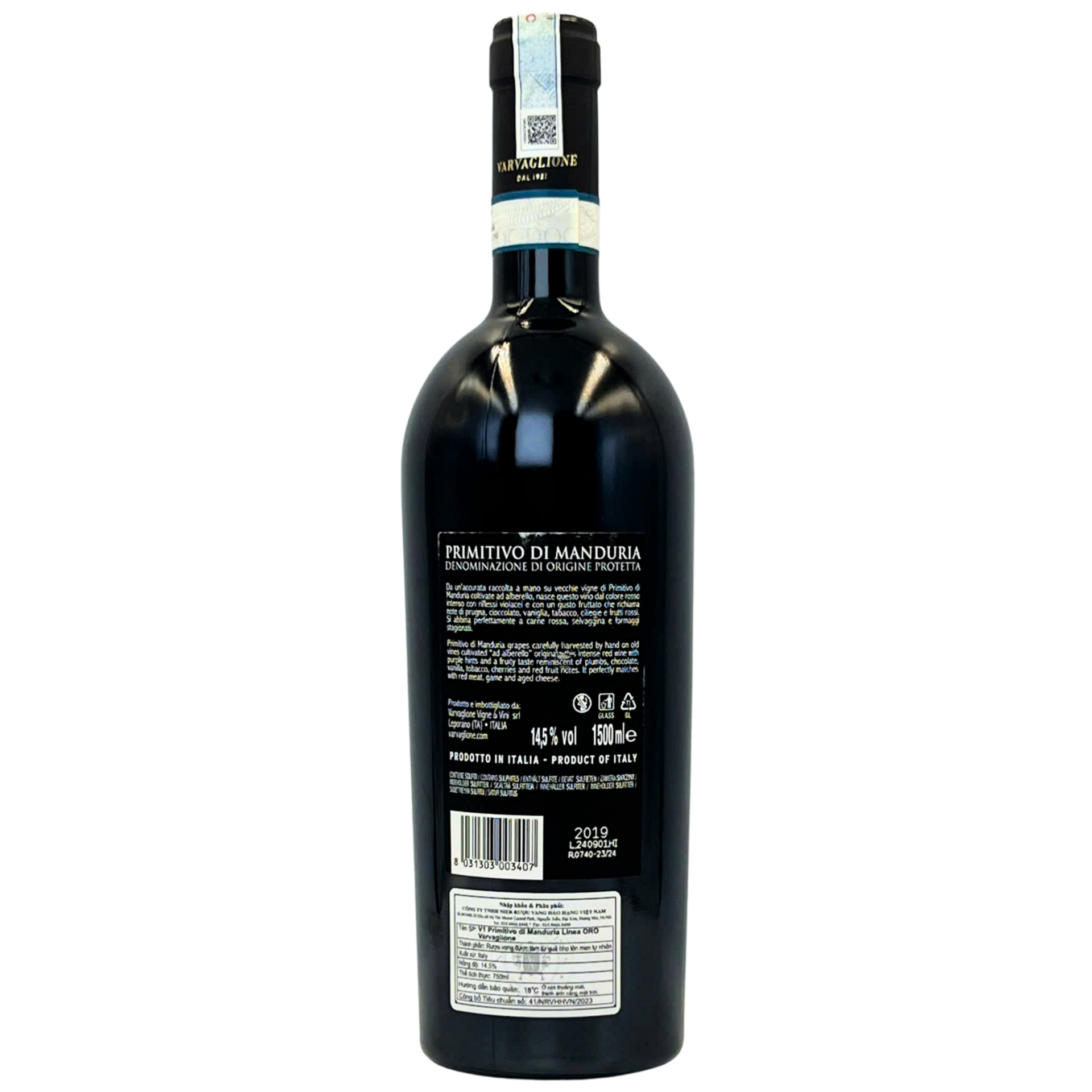 Rượu vang V1 - primitivo di manduria