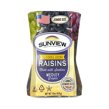 Nho Khô Hộp Nhựa Medley Raisin Mỹ - Sunview
