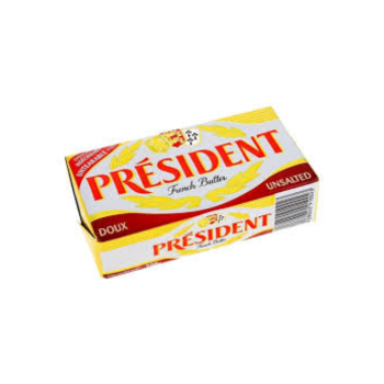 Bơ lạt Pháp 82% béo President 200g